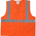 Class 2 Orange Mesh Vest