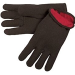 Red Fleece Lined Jersey Glove