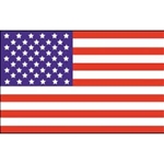 American Flag Hard Hat Sticker