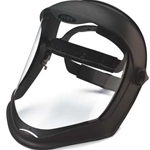 Bionic faceshield polycarbonate visor uncoated Clear Black matteLens: Clear