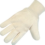 Cotton/Canvas Knit Wrist Wing Thumb Glove