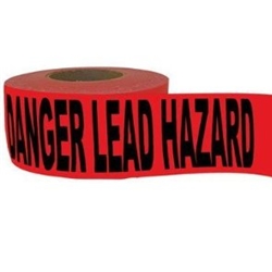 Danger: Lead Hazard Tape